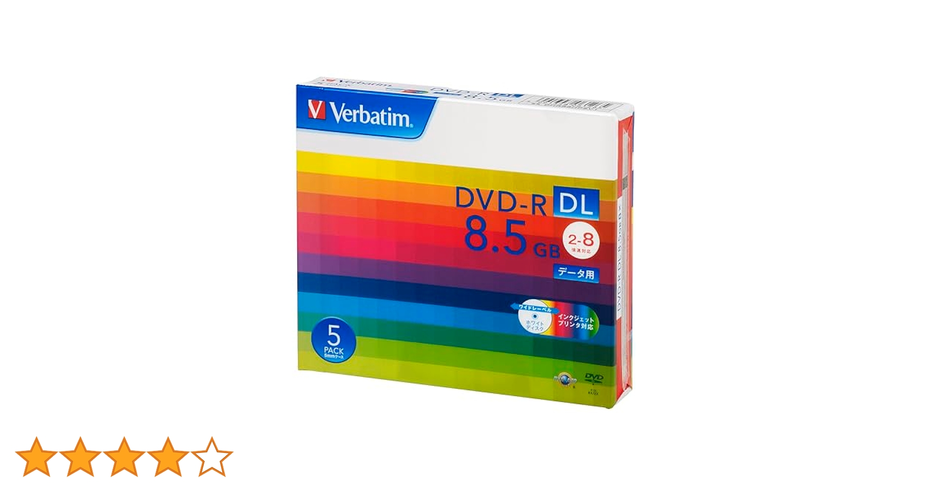三菱化学メディア DVD-R DL 8.5GB PCデータ用 8倍速対応 25枚